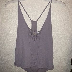 Light lavender cropped tank